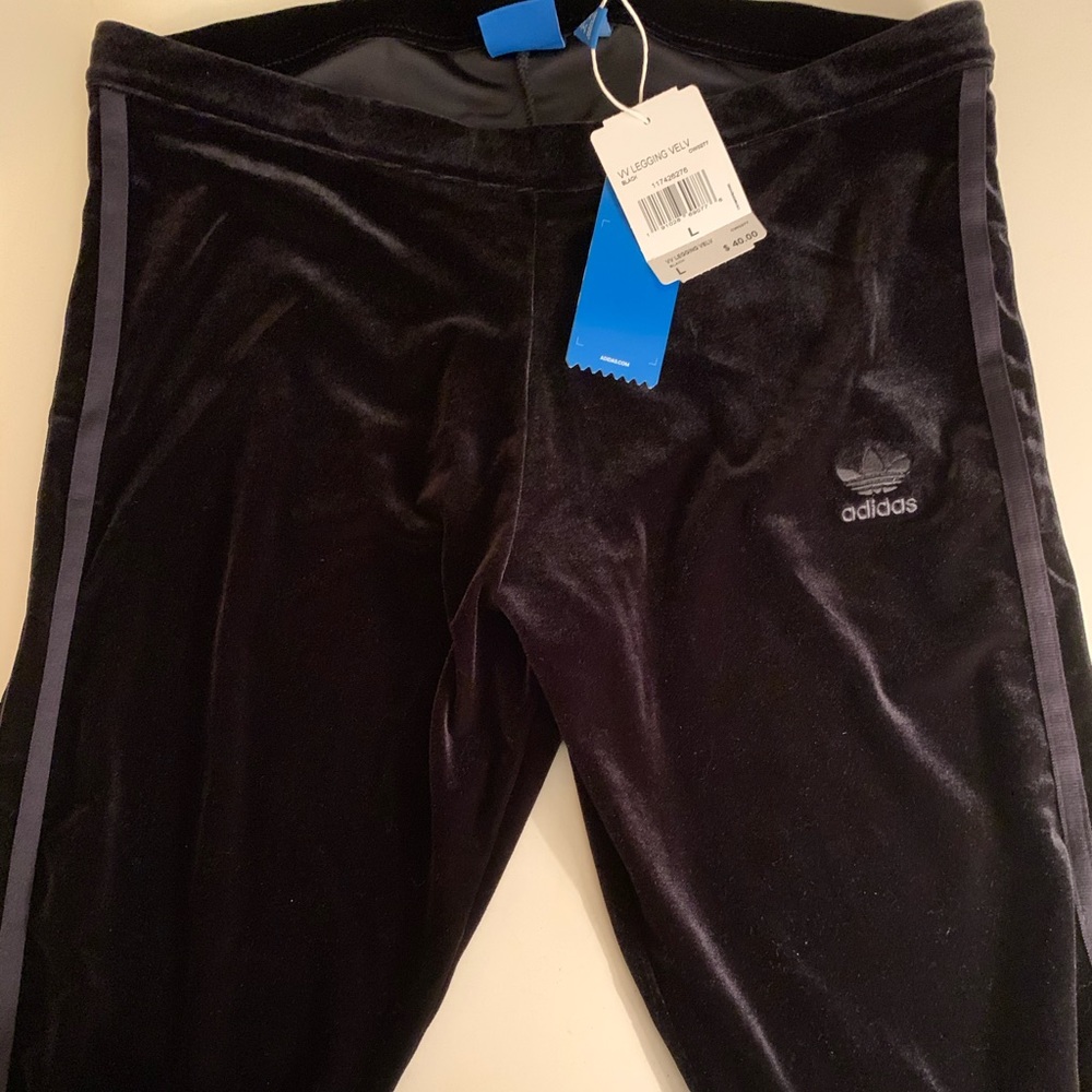 Adidas 3-Stripe W Legging Velvet Black - NWT - L